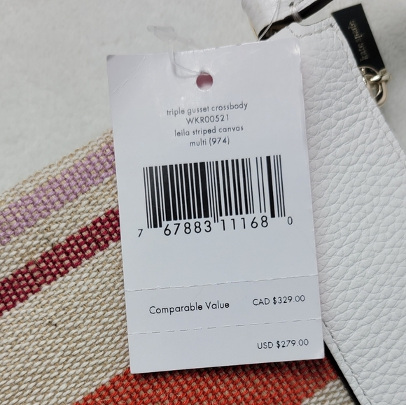 Kate Spade NY Leila Canvas Triple Gusset Crossbody - Picture 7 of 7